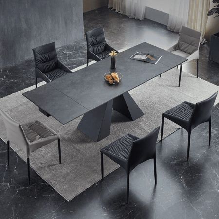 Modern Italian Style Sintered Stone Extendable Dining table 6-14 Seats Model ND6027 & Dining Sets