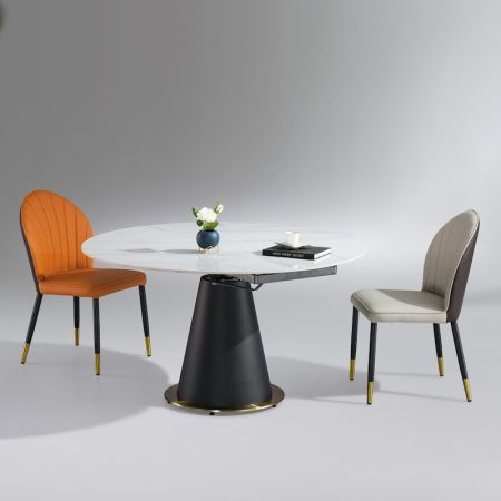 Modern Italian Style Sintered Stone Extendable Dining table 6-8 Seats Model ND607-C & Dining Sets
