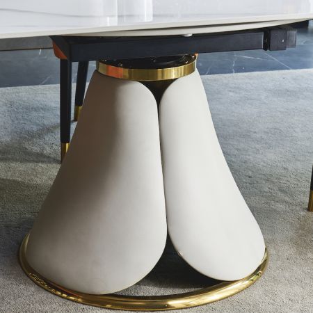 Modern Italian Style Sintered Stone Extendable Dining table 6-8 Seats Model ND607-A & Dining Sets