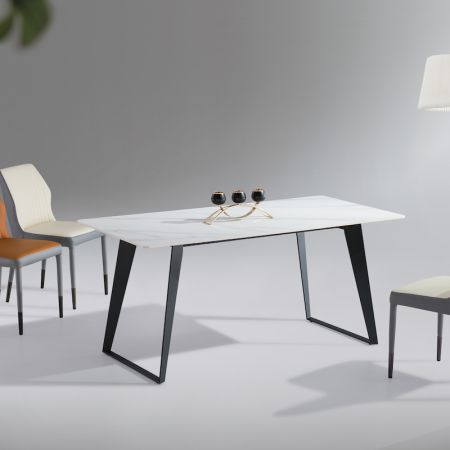 Modern Italian Style Sintered Stone Dining table 6/8/10 Seats Model ND618 & Dining Sets