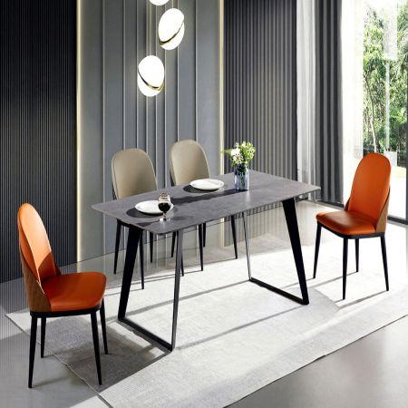 Modern Italian Style Sintered Stone Dining table 6/8/10 Seats Model ND618 & Dining Sets