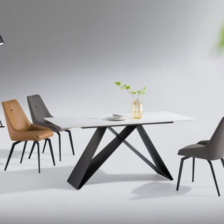 Modern Italian Style Sintered Stone Dining table 6/8/10 Seats Model ND621 & Dining Sets