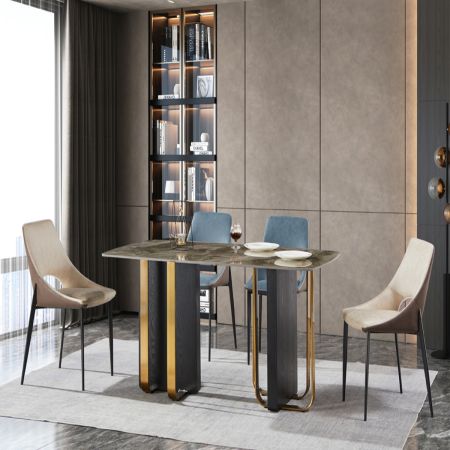 Modern Italian Style Sintered Stone Dining table 6/8/10 Seats Model ND681 & Dining Sets