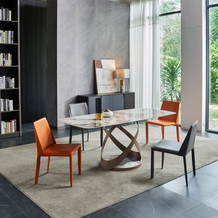 Modern Italian Style Sintered Stone Dining table 6/8/10 Seats Model ND699 & Dining Sets
