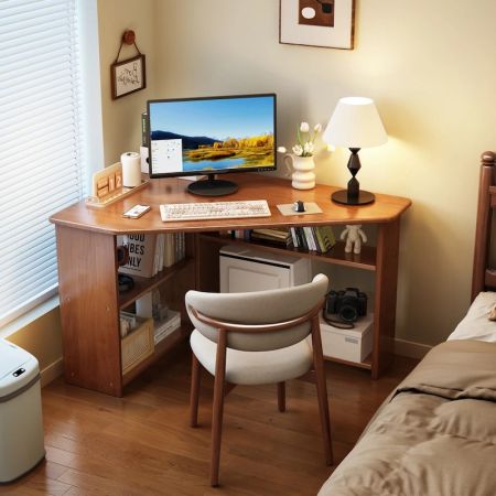 MinimNook Corner Desk with Storage Shelfalist Aluminium Alloy Linea Rectangle Wall Mirror Full Length Mirror