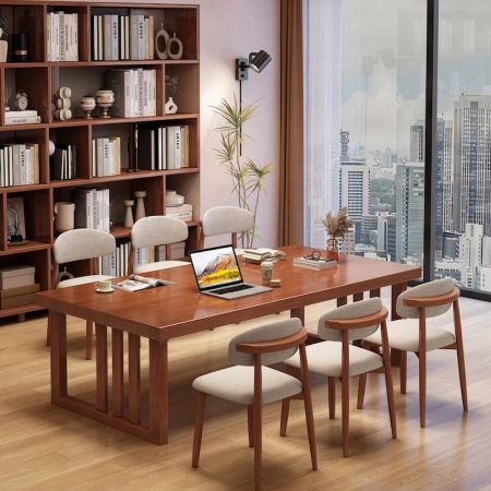 Arbor Wooden Meeting Table for Office and Workspace
