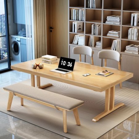 Arbor Solid Wood Meeting Table for Office and Workspace