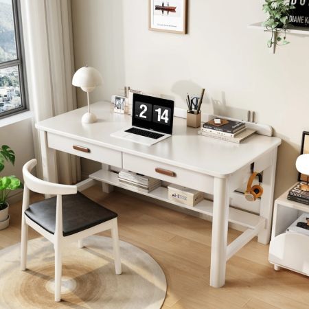 Nook Storage Wooden Desk with Drawers