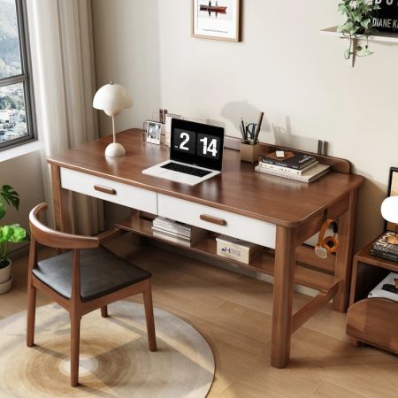 Nook Storage Wooden Desk with Drawers