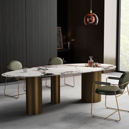Modern Italian Style PU Leather Dining Chair Set Of 2 Model NC9108