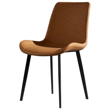 Modern Italian Style PU Leather Dining Chair Set Of 2 Model NC918