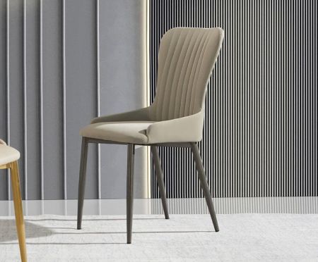 2PCS Modern Italian Style PU Leather Dining Chair Set Of 2 Model NC942