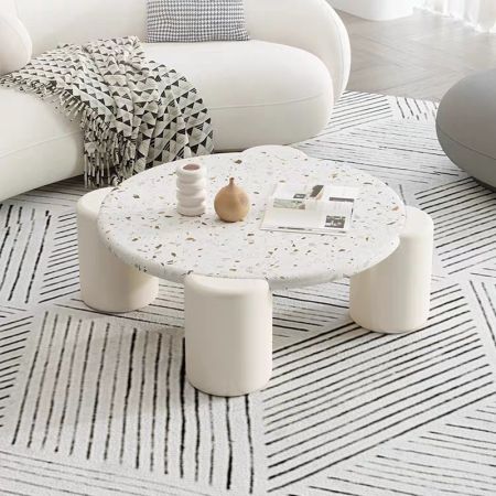 Modern Terrazzo Round Coffee Table