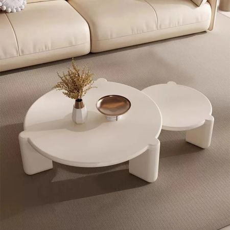Minimalist Nesting Round Coffee Table