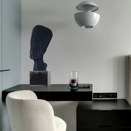 Modern Egyptian Pharaoh Marble & Metal Table Décor