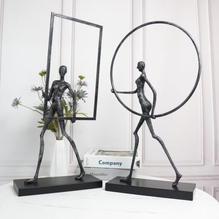 Modern Industrial Style Female Athlete Table Décor