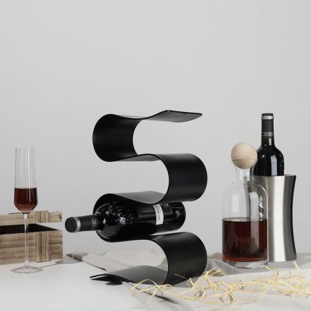 Metal Wine Holder Gold/White/Black