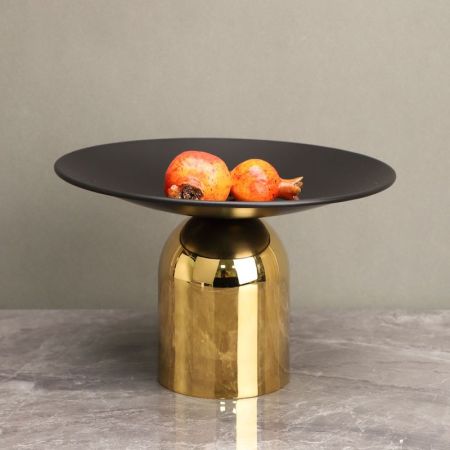 Lux Gold Metal Base Table Tray