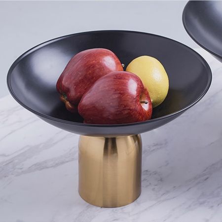 Lux Gold Metal Base Table Tray