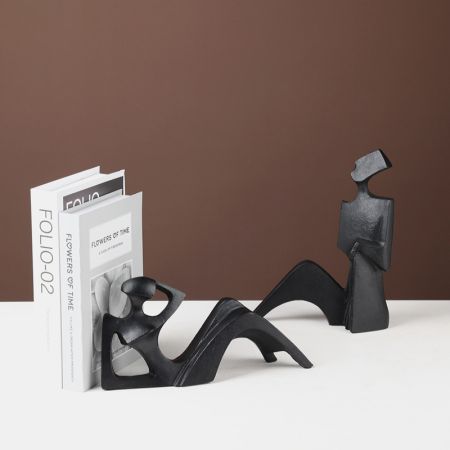 Modern Lying Pose Metal Abstract Table Décor