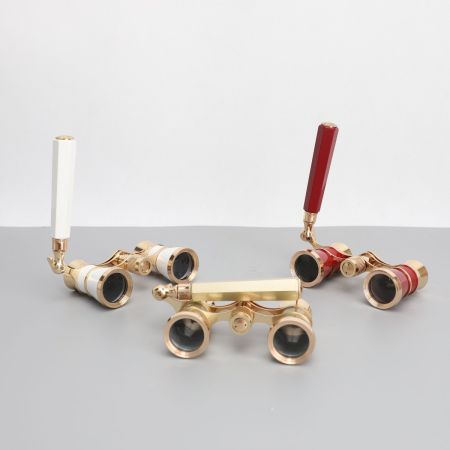 Metal Telescope Ornament Table Décor Black/White/Red/Yellow