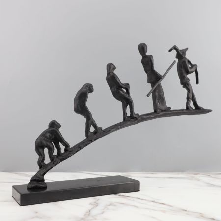 Human Evolution Sculpture Table Décor