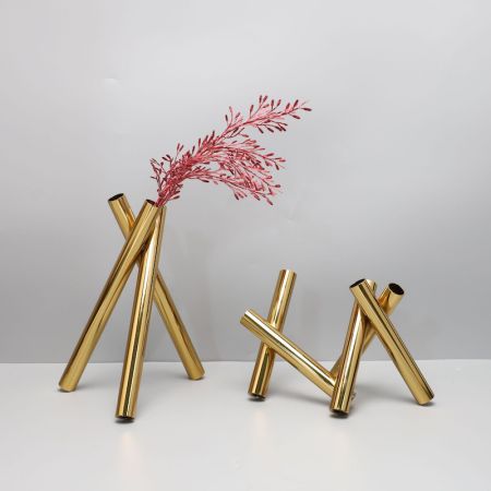 Metal Stick Flower Holder