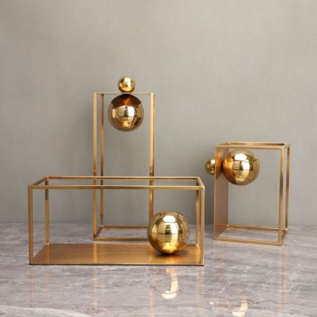 Metal Gilded Craft Ornament Table Décor