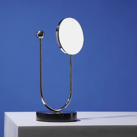 Metal & Marble Table Décor Mirror Gold/Black