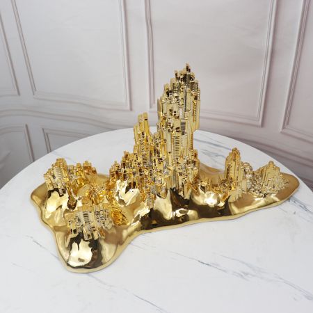 Gold City Landscape Table Décor