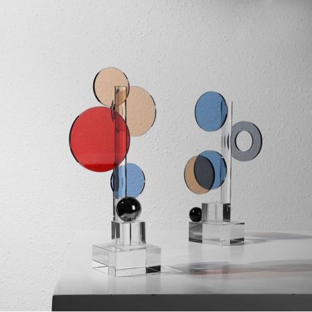 Multi-Coloured Ruby Ring Sculpture Table Décor