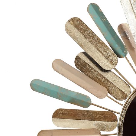 Vintage Style Sunburst Wall Décor Mirror