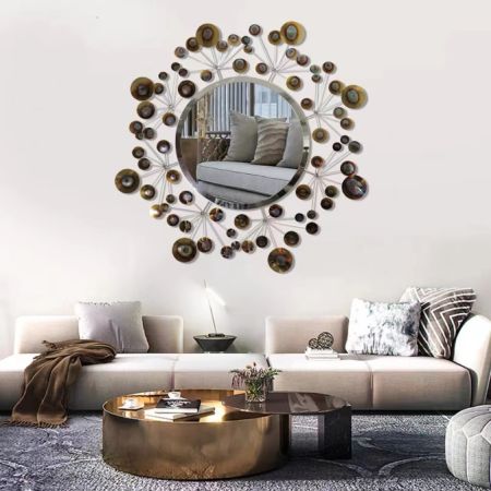 Purple Diamond Star Decorative Wall Mirror