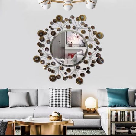 Purple Diamond Star Decorative Wall Mirror