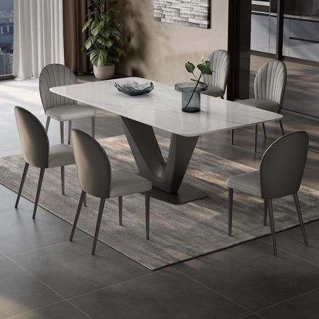 Modern Italian Style V-type Base Sintered Stone 6/8/10 Seats Model ND6173