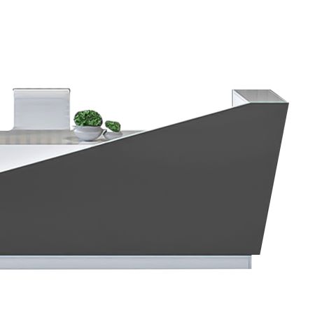 Modern Linear Shape double Color Front/Reception Desk Customisable Colours & Sizes