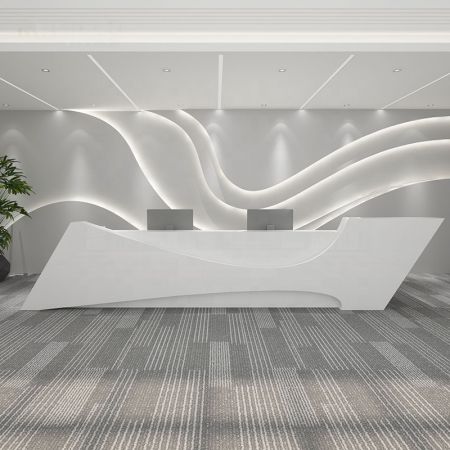 Geometric Shape Modern Front/Reception Desk Customisable Colours & Sizes