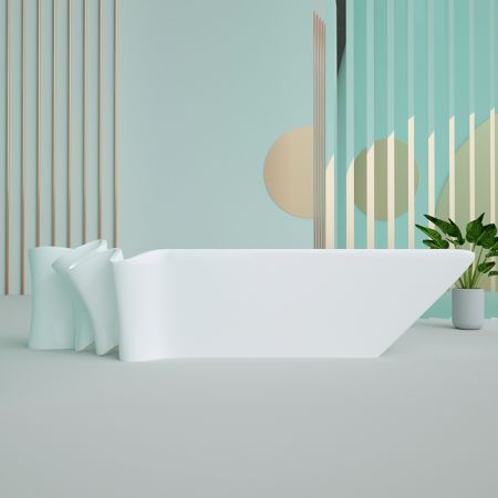 Vertical Fold Shape Modern Front/Reception Desk Customisable Colours & Sizes