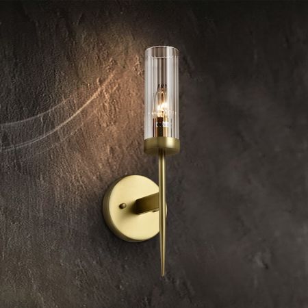 Mini Glass Cyclinder Wall Light Wall Sconce 1 Head/2 Head