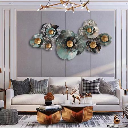 Modern Metal Flower Wall Art Model A