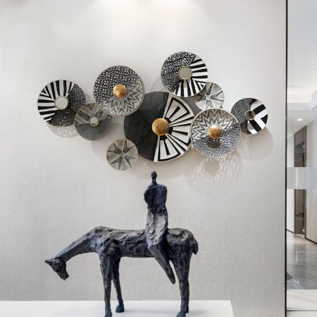 Modern Japanese Style Abstract Metal Wall Art