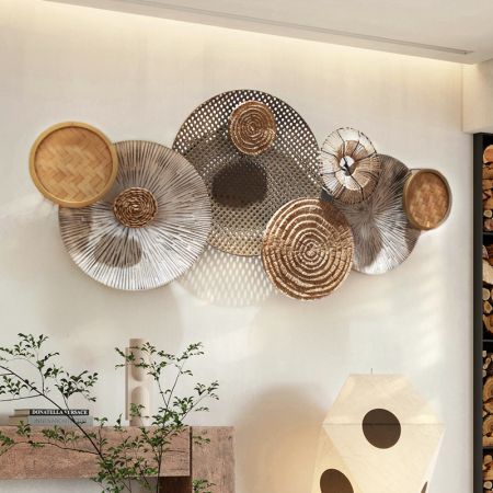 Hand-Crafted Bamboo Wood Wall Art
