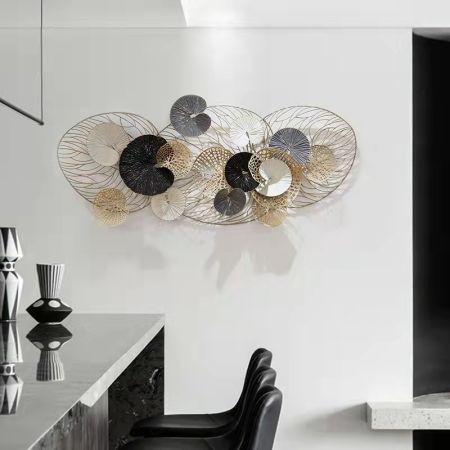 3D Hollow-Out Lotus Leaves Wall Art Model B