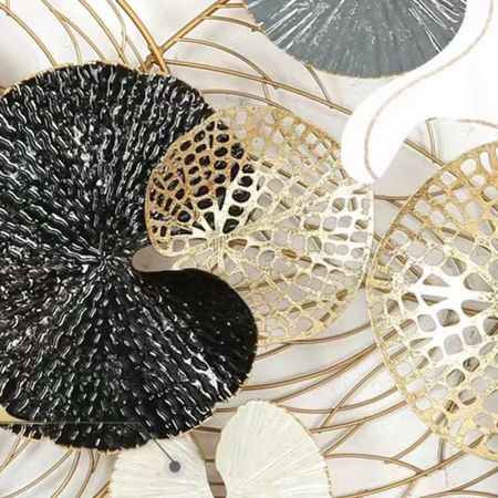 3D Hollow-Out Lotus Leaves Wall Art Model B