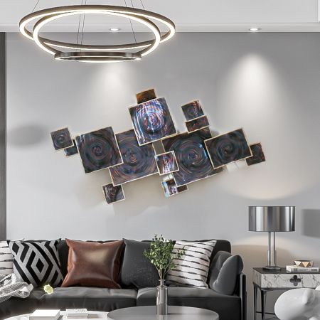 Contemporary Geometric Metal Wall Art