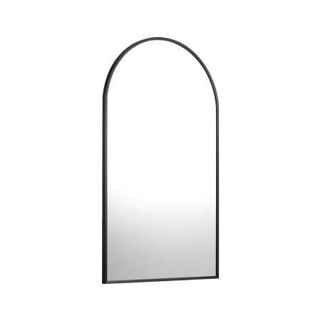 Wall Mirror 86x50cm Arched Black