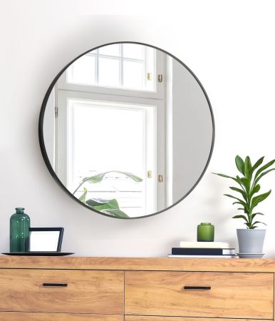 Wall Mirror Round 50/70/80cm Black/Gold