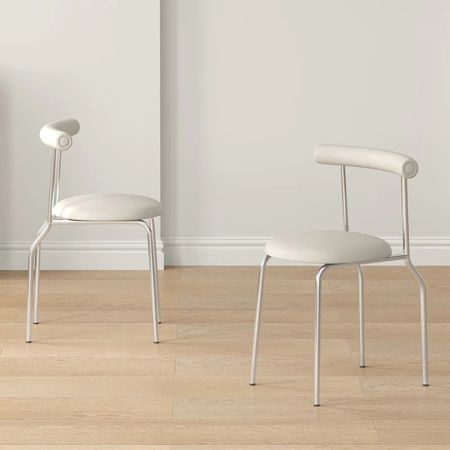 2PCS Modern Italian Style PU Leather dining chair Set of 2 Model NC9198