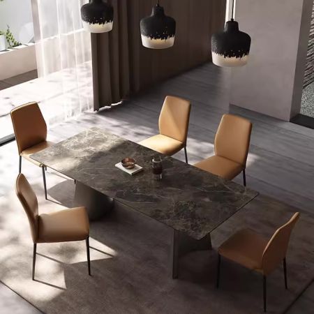 Modern Italian Style Sintered Stone Dining table 6/8/10 Seats Model ND6107 & Dining Sets