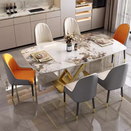 Modern Italian Style Sintered Stone Dining table 6/8/10 Seats Model ND6109 & Dining Sets